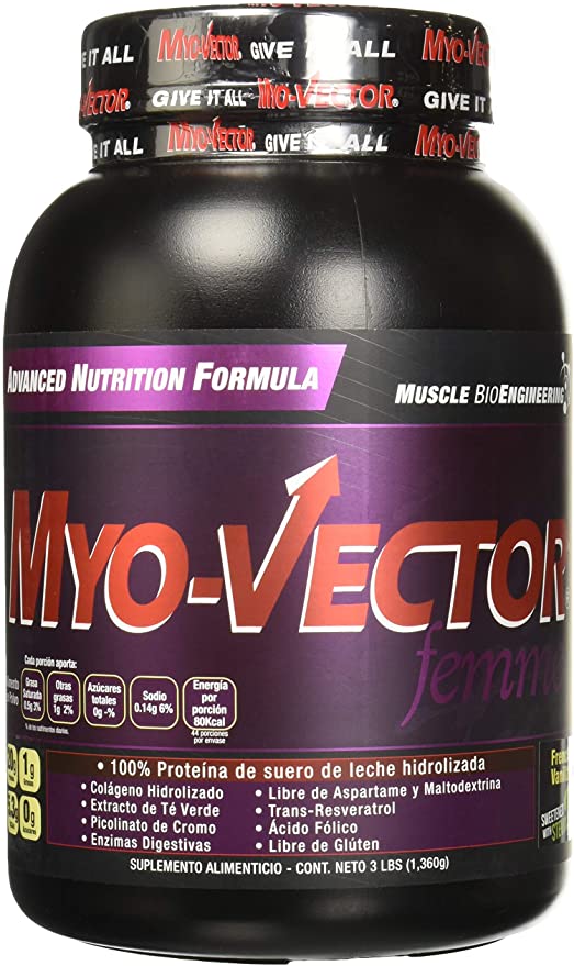 Myo Vector - Puedes mejorar tu nutrición, a través de la suplementación, y  precisamente Myo Vector Femme, es una fórmula especialmente diseñada para  ti mujer. Contiene proteína 100 % de suero de